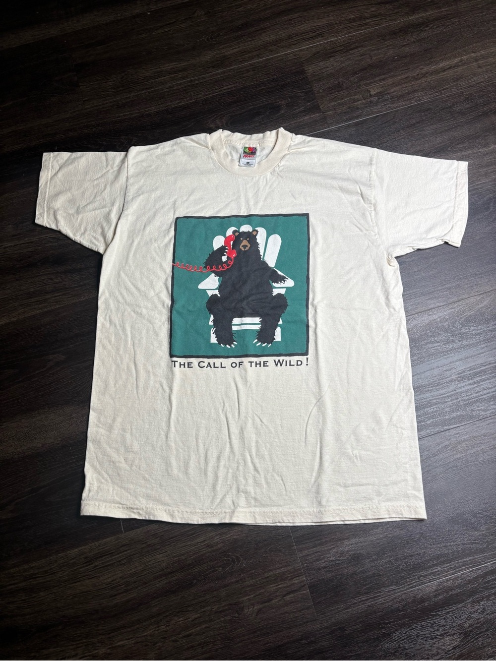 Vintage 90s The Call of the Wild Bear Graphic Tee Size XL